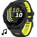 Garmin Forerunner 170 Music Bundle HRM 200 XS-S Schwarz – GPS-Laufuhr mit Musik, AMOLED-Display Amp Yellow