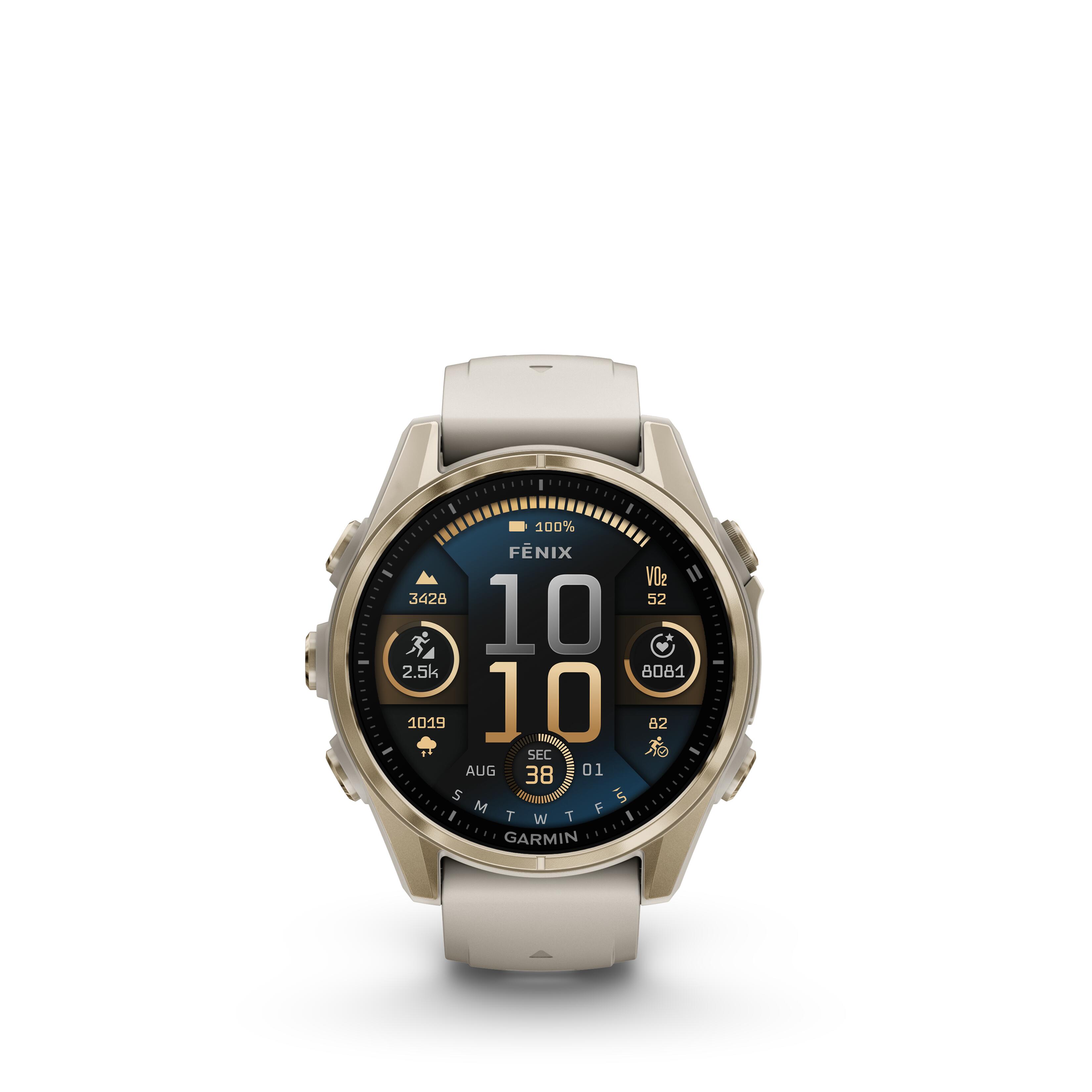 Smartwatch AMOLED Soft Gold 43 mm, Fēnix® 8 5/15