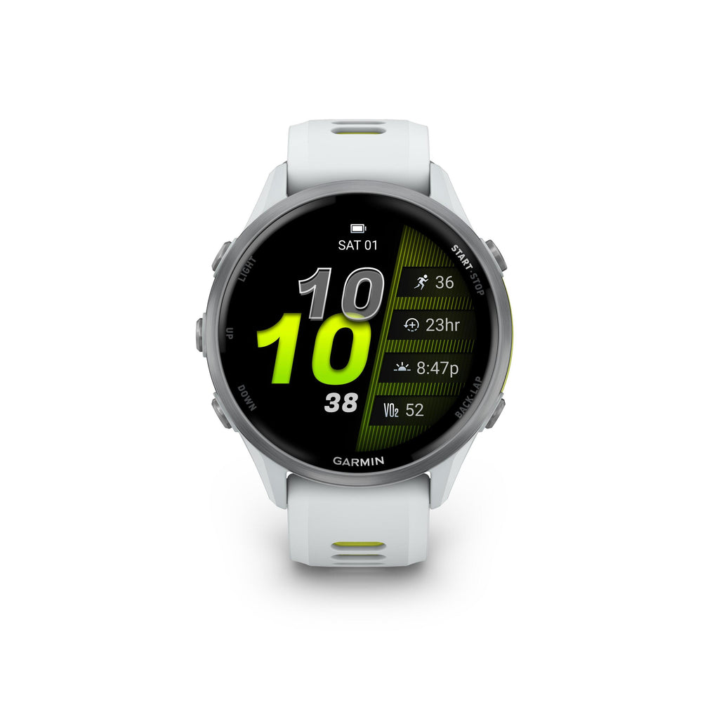Gps-smartwatch voor hardlopen en triatlon Forerunner 970 wit 1/6