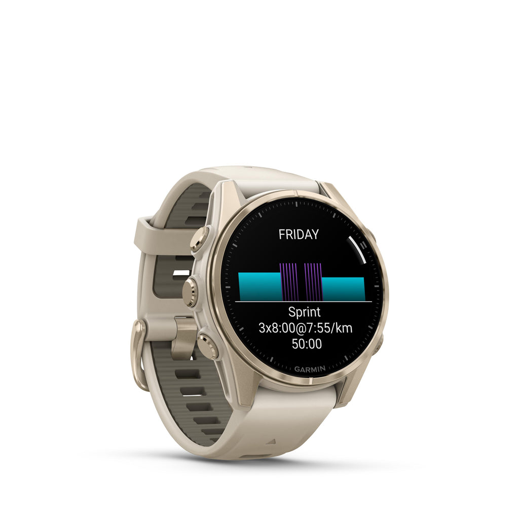 Smartwatch AMOLED Soft Gold 43 mm, Fēnix® 8 15/15