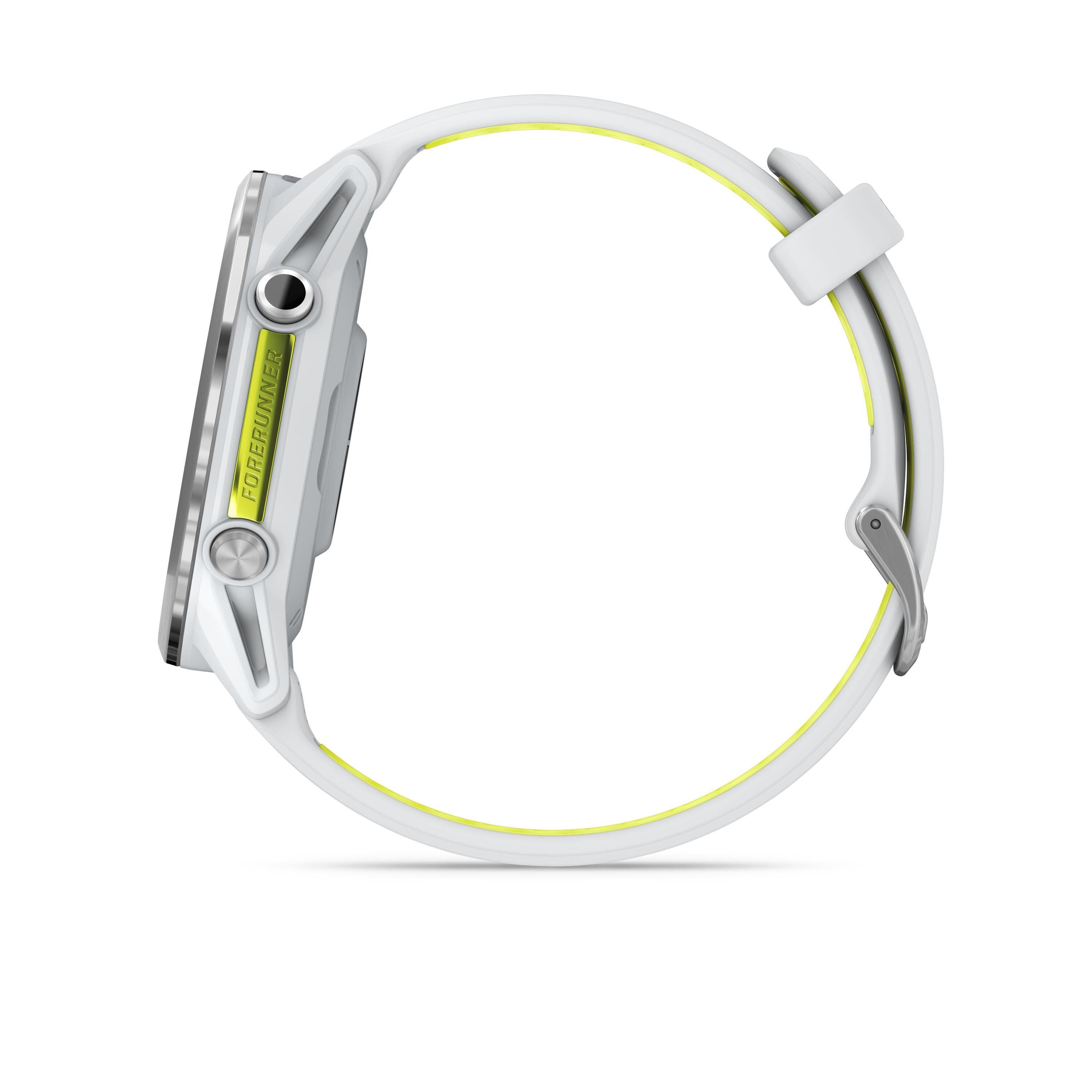 Gps-smartwatch voor hardlopen en triatlon Forerunner 970 wit 3/6